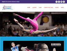 Tablet Screenshot of firststategymnastics.com
